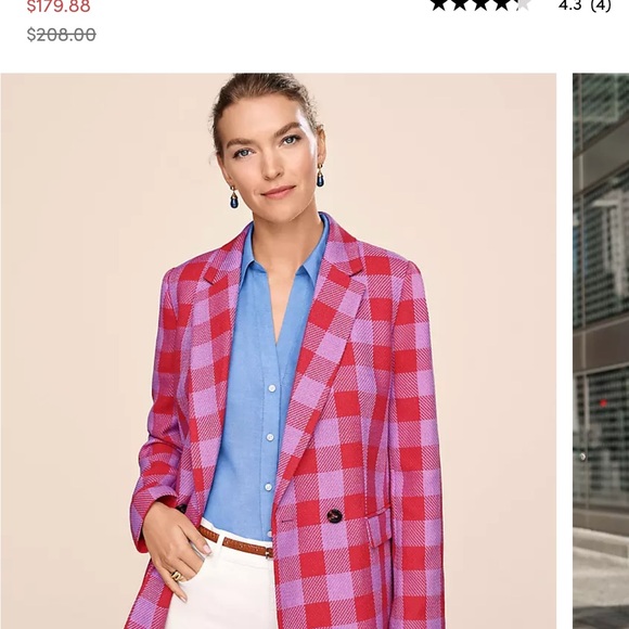 Ann Taylor Plaid Blazer - Picture 10 of 16